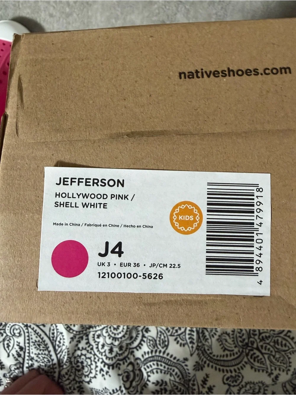 Native Jefferson kids shoes